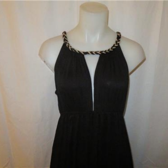 JORDAN TAYLOR BLACK STRETCH  MAXI DRESS XL - Picture 3 of 5